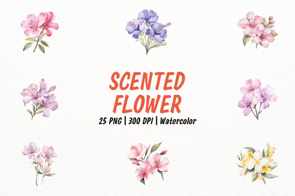 Download Watercolor Scented Flowers Clipart - Clip Collection