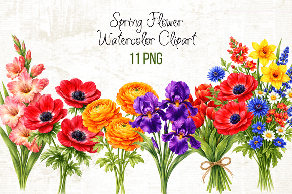 Download Spring Flower Watercolor Clipart - Clip Collection