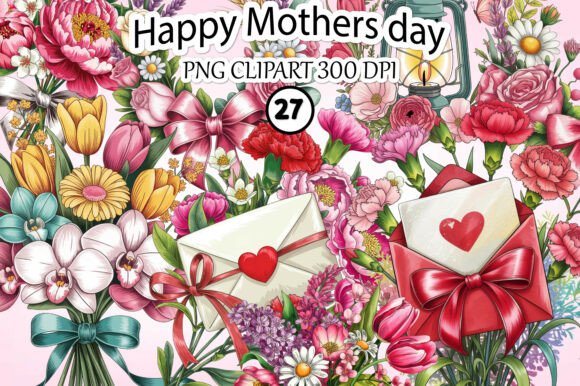 Download Happy Mother's Day Clipart Bundle - Clip Collection