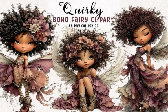 Download Quirky Boho Fairy Clip Art - Clip Collection