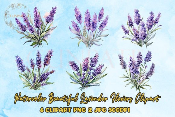 Download Watercolor Lavender Flowers Clipart - Clip Collection