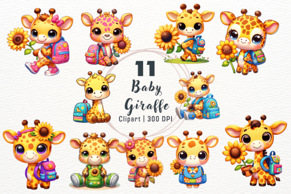 Download Watercolor Baby Giraffe Clipart - Clip Collection