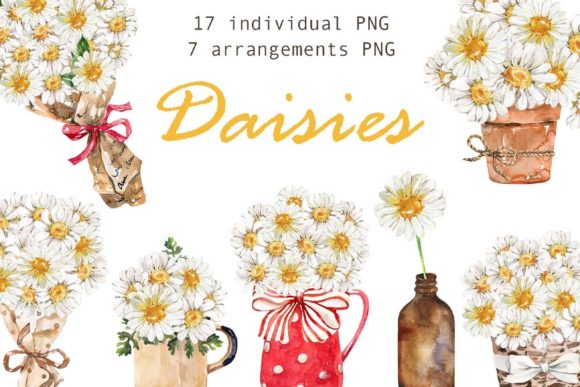 Download Watercolor Daisy Clipart - Clip Collection