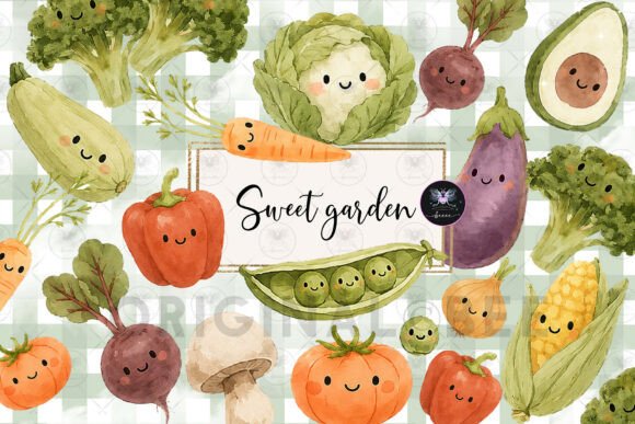 Download Cute Garden Clipart Watercolor - Clip Collection