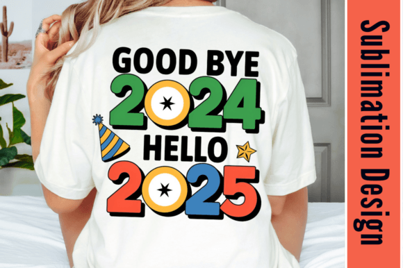 Download Good Bye 2024 Hello 2025 PNG Design - Premium Resources