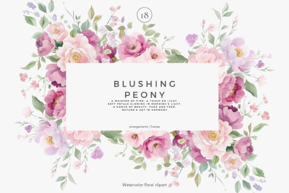 Download Floral Clipart Watercolor Peonies Png - Clip Collection