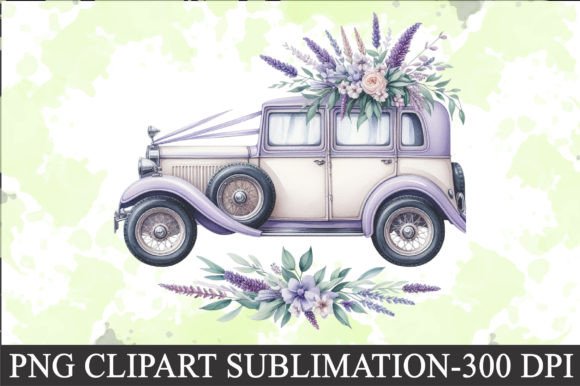 Download Lavender Wedding Car Clipart - Clip Collection