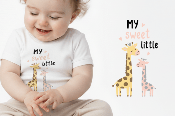 Download Baby Giraffe Clipart My Sweet Little PNG - Clip Collection