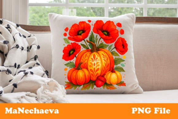 Download Poppy Pumpkin Fall Clipart - Clip Collection