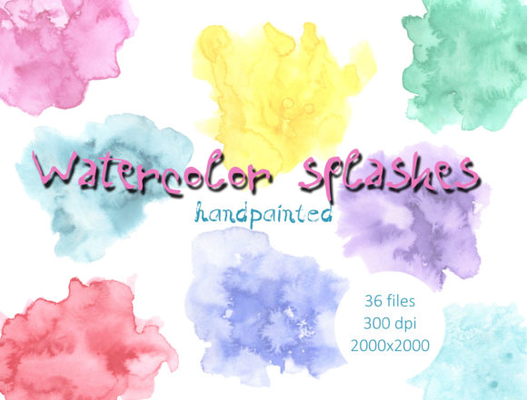 Download Watercolor Splashes Clipart - Clip Collection