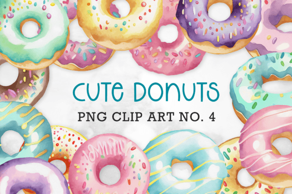 Download Cute Donut Clip Art Set 4 - Clip Collection