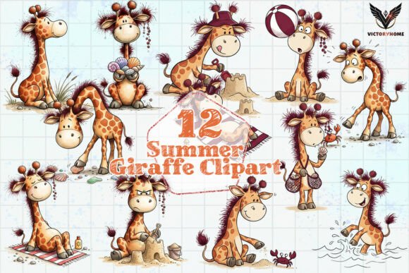 Download Summer Giraffe Clipart PNG - Clip Collection