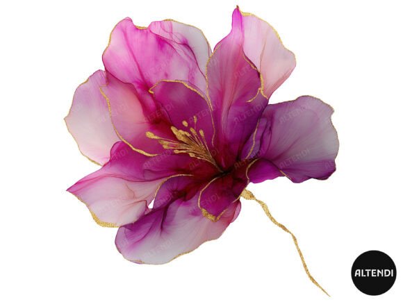 Download Abstract Pink Flower Clipart - Clip Collection