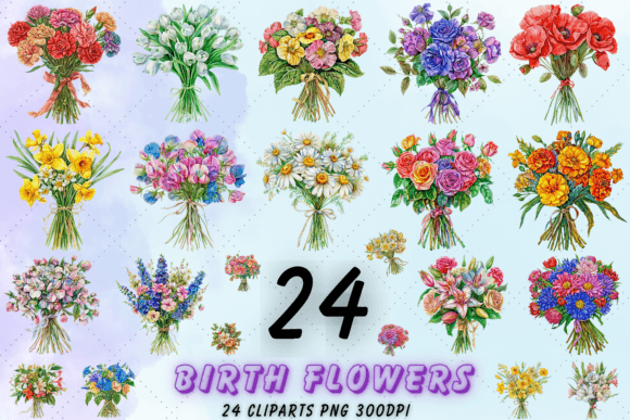 Download Birth Month Flower Clipart, Birthday PNG - Clip Collection