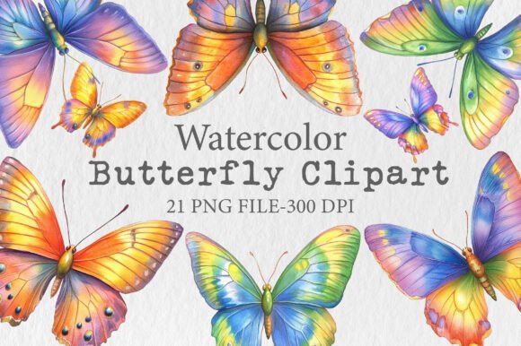 Download Watercolor Butterfly Clipart - Clip Collection