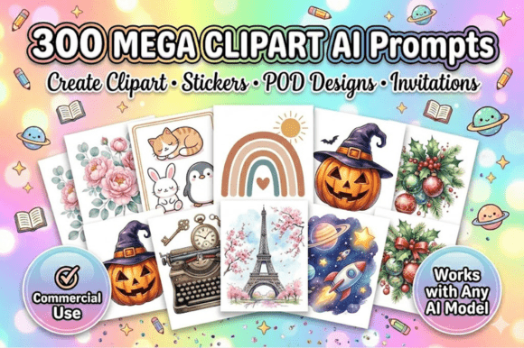 Download 300 PNG Clipart Prompts &amp; Printables - Clip Collection