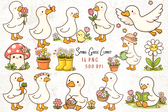 Download Spring Goose Clipart PNG - Clip Collection