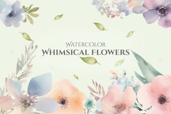 Download Watercolor Whimsical Floral Clipart - Clip Collection