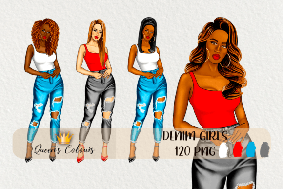 Download Denim Girl Clipart - Clip Collection