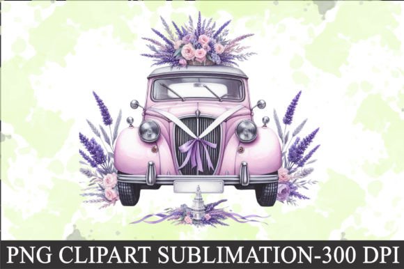Download Lavender Wedding Car Clipart - Clip Collection