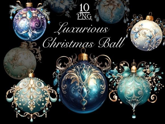 Download Ornate Luxurious Christmas Ball Clipart - Clip Collection