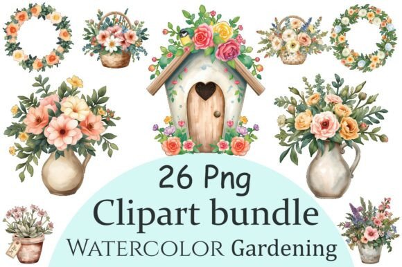 Download Watercolor Floral Clipart Bundle - Clip Collection