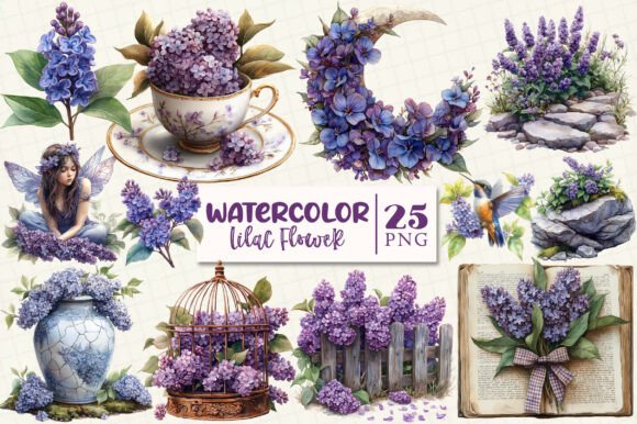 Download Spring Lilac Flower Sublimation Clipart - Clip Collection