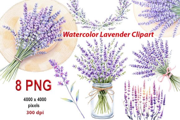 Download Watercolor Lavender Clipart, PNG - Clip Collection