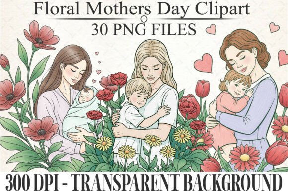 Download Floral Mothers Day Clipart PNG - Clip Collection