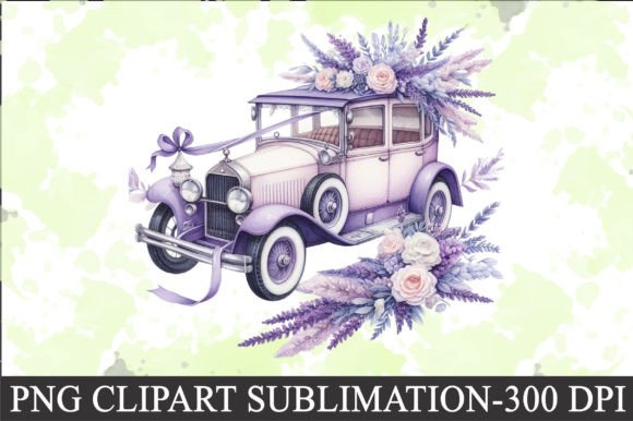Download Lavender Wedding Car Clipart - Clip Collection