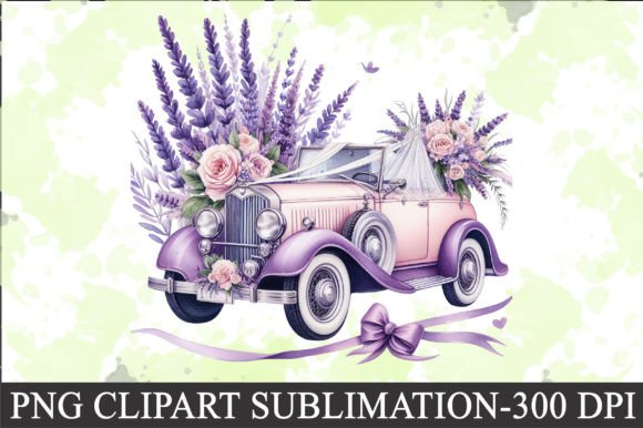 Download Lavender Wedding Car Clipart - Clip Collection