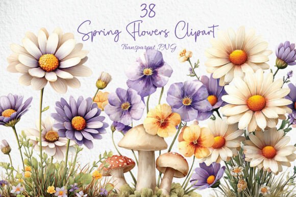 Download Spring Flowers Clipart PNG - Clip Collection