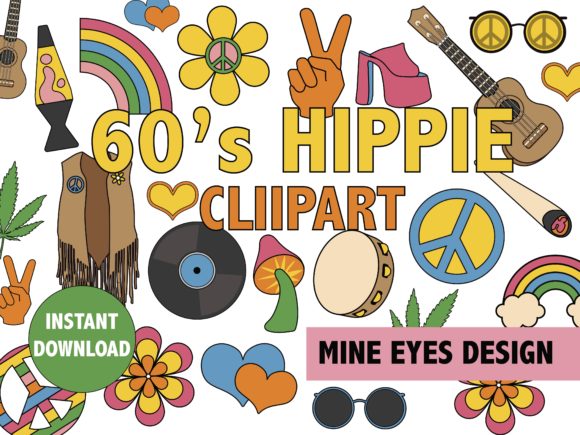 Download 60's Hippie Clipart - Clip Collection