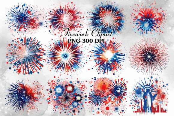 Download Fireworks Sublimation Clipart Bundle - Clip Collection