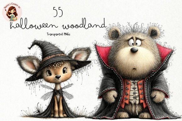 Download Cute Halloween Woodland PNG Clipart - Clip Collection