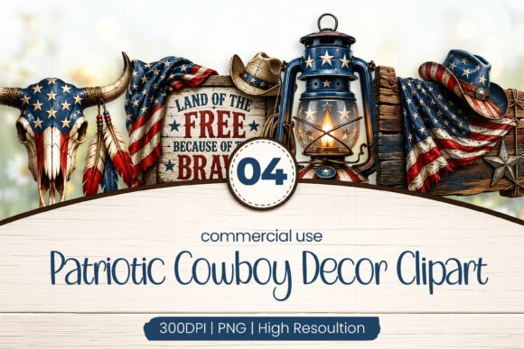 Download Patriotic Cowboy Decor Clipart PNG - Clip Collection