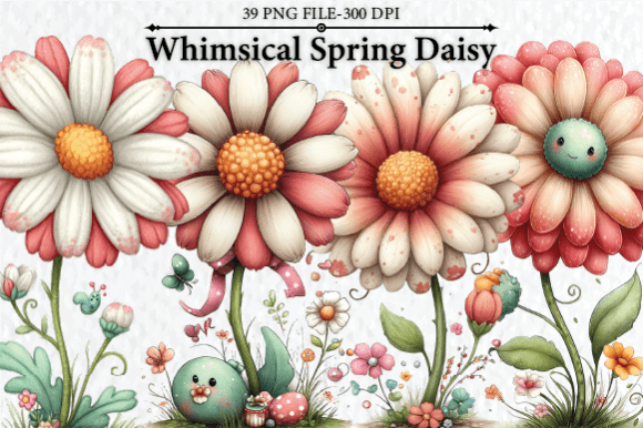 Download Whimsical Spring Daisy Clipart - Clip Collection