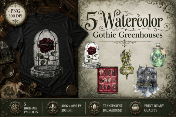 Download Gothic Greenhouse Clipart Dark Flora PNG - Clip Collection