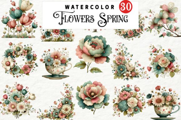 Download Flowers Spring Whimsical Clipart - Clip Collection