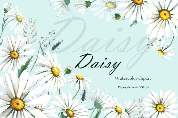 Download Daisy Watercolor Clipart - Clip Collection