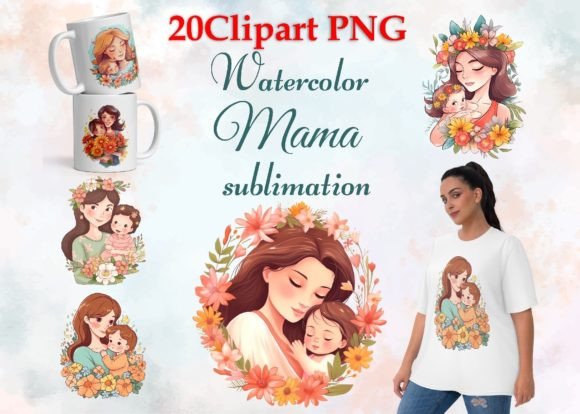 Download Mom Watercolor Clipart Mother's Day Png - Clip Collection