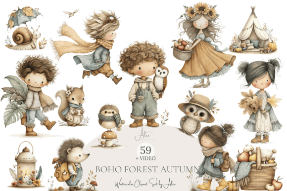 Download 59 Autumn Boho Clipart - Clip Collection