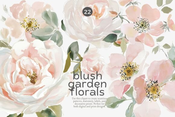 Download Blush Floral Clipart Set - Clip Collection