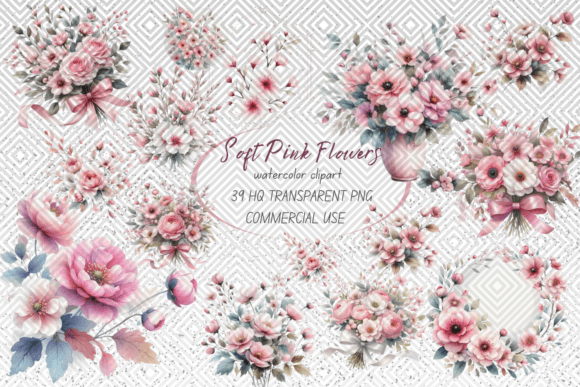 Download Soft Pink Flowers Clipart - Clip Collection