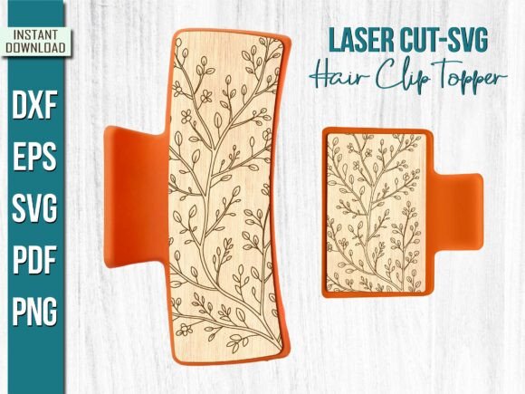 Download Daisy Glowforge Claw Hair Clip Topper - Clip Collection
