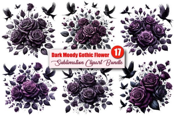 Download Dark Moody Gothic Flower Clipart - Clip Collection
