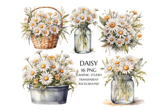 Download Dasies Bouquet Clipart, Daisy Clipart - Clip Collection
