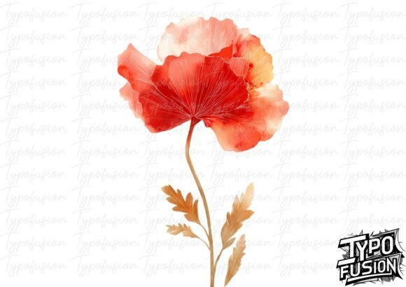 Download Watercolor Poppy Flower Clipart - Clip Collection