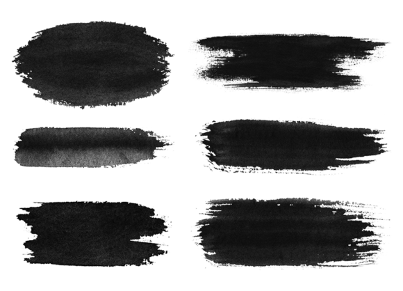 Download Watercolor Black Texture Clip Art - Clip Collection