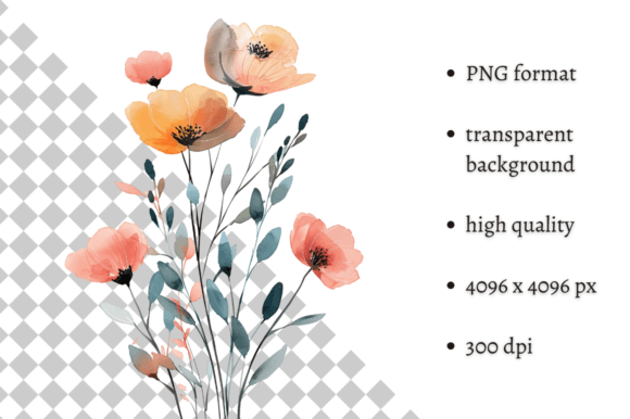 Download Watercolor Spring Flowers PNG Clipart - Clip Collection